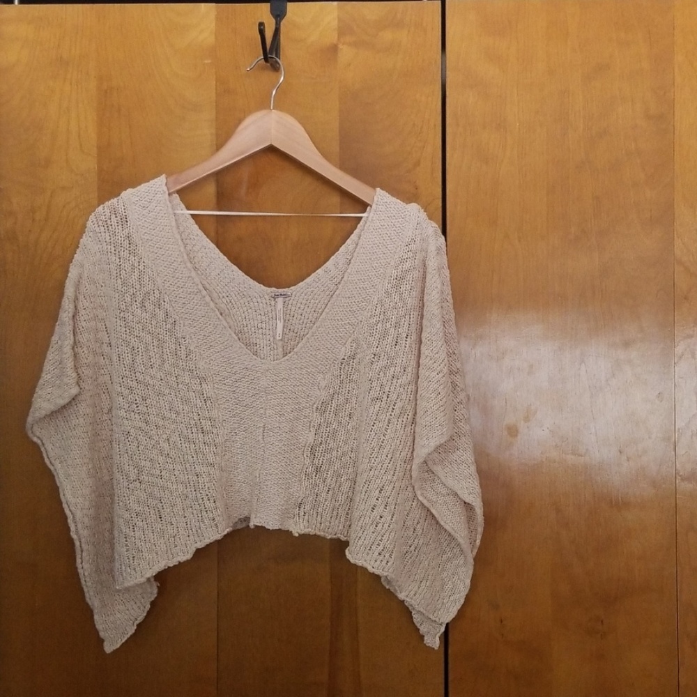 Free People | Oversized Crochet Crop Top